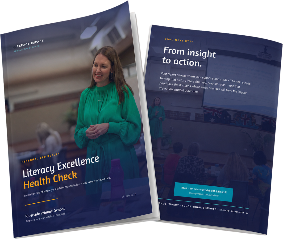 Literacy Health Check report preview